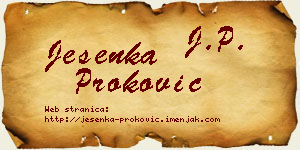 Jesenka Proković vizit kartica